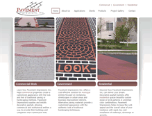 Tablet Screenshot of pavementimpressionsinc.com
